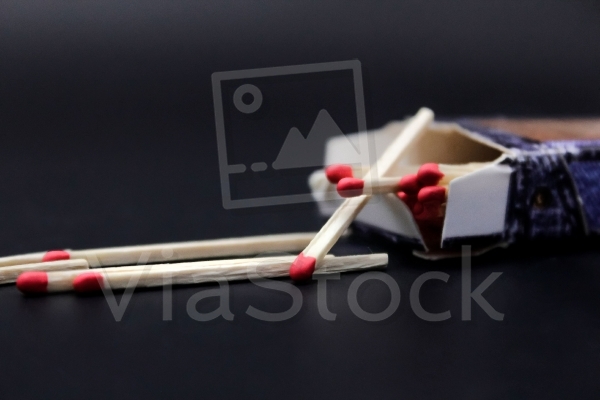 A few matches are outside the box and the rest are inside the box